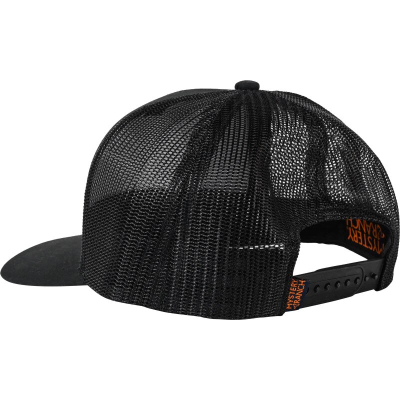 Ranch Rider Trucker Hat - Black (Side)